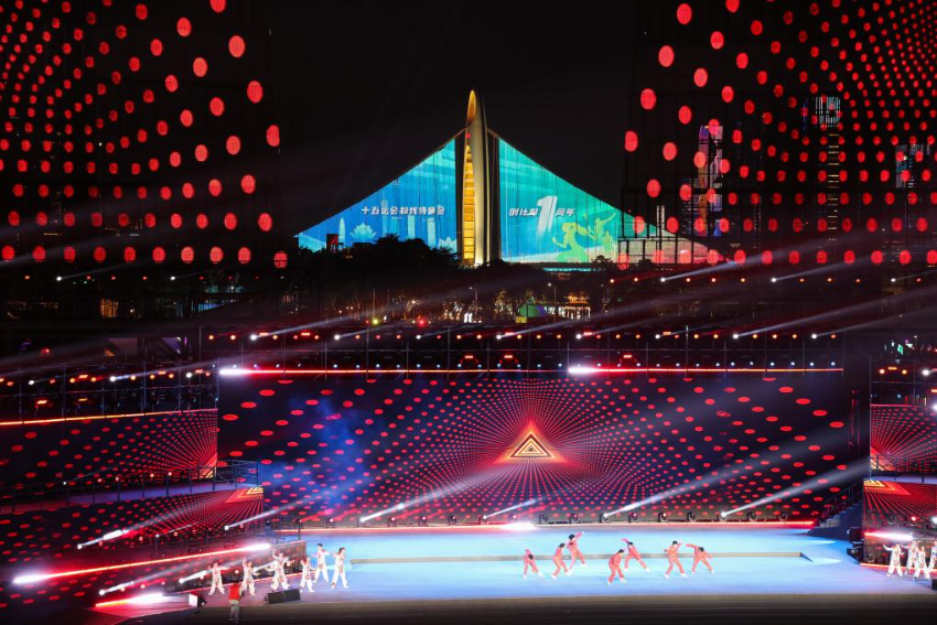 11月9日，仪式现场。