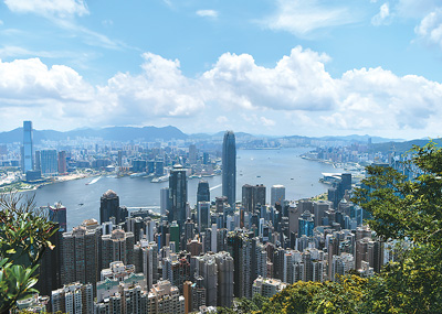 香港城市风光。