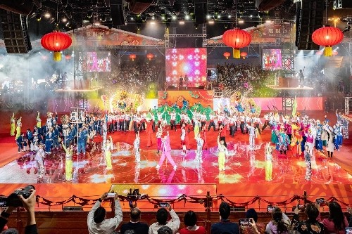 澳门西湾广场花车汇演主会场。