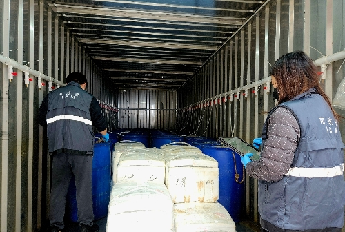 图为首批通过电子证书快速通关的内地供澳水产品。