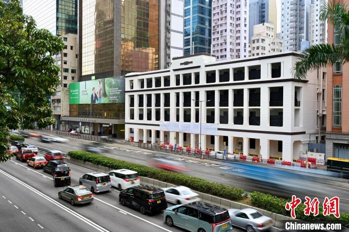 5月29日，选址在香港旧湾仔警署的国际调解院总部正在进行改建工程。
